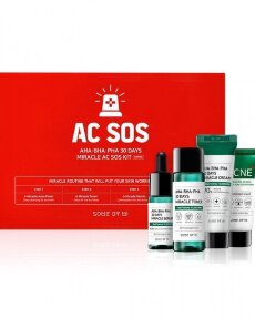 Some By Mi AC SOS AHA-BHA-PHA 30 Days Miracle AC SOS Kit Набор миниатюр с кислотами для проблемной кожи 
