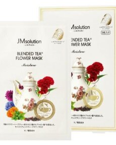 JMSolution Увлажняющая тканневая маска с цветочными экстрактами JAPAN BLENDED TEA FLOWER MASK MOISTURE