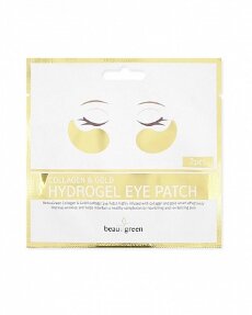 BEAUUGREEN Патчи для глаз гидрогелевые поштучно Collagen & Gold Hydrogel Eye Patch, 1 пара