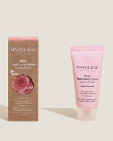 Mary&May Маска для лица глиняная Rose Hyaluronic Hydra Glow Wash Off Pack 30, мл