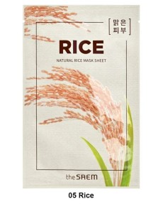 THE SAEM Маска тканевая с экстрактом риса Natural Rice Mask Sheet