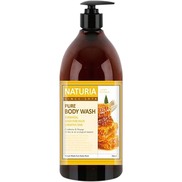NATURIA Pure Body Wash (Honey & White Lily)Гель для душа МЕД/ЛИЛИЯ , 750 мл 