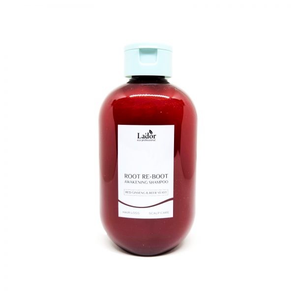 LADOR Шампунь с женьшенем для роста волос Root Re-Boot Awakening Shampoo Red Ginseng & Beer Yeast, 300 мл 