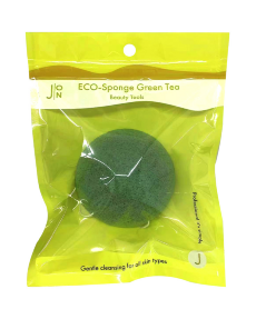 J:ON Спонж конняку ЗЕЛЕНЫЙ ЧАЙ ECO-Sponge Green Tea