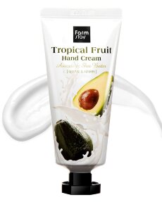 FARMSTAY Крем для рук с экстрактом авокадо Tropical Fruit Hand Cream Avocado & Shea
