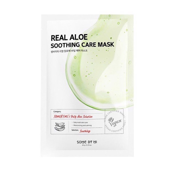 SOME BY MI Тканевая маска с экстрактом алоэ Real Aloe Soothing Care Mask 