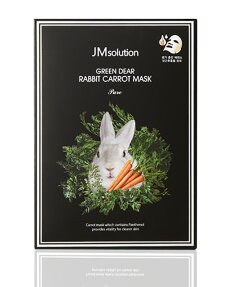 JMsolution Маска для лица с экстрактом моркови Green Dear Rabbit Carrot Mask