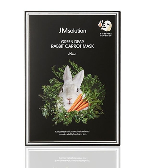 JMsolution Маска для лица с экстрактом моркови Green Dear Rabbit Carrot Mask 