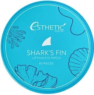 Esthetic House Гидрогелевые патчи для глаз с экстрактом акульего плавника Shark`s Fin Lifting Eye Patch 
