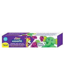 LION Детская зубная паста с флуоридом и ксилитолом (виноград) KODOMO Xylitol Plus Special Toothpaste