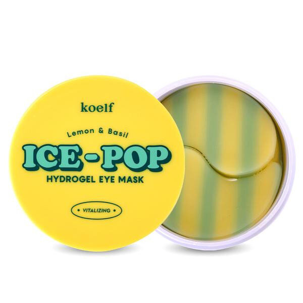 KOELF Патчи с лимоном и базиликом Lemon & Basil Ice-Pop Hydro Gel Eye Mask, 60 шт 