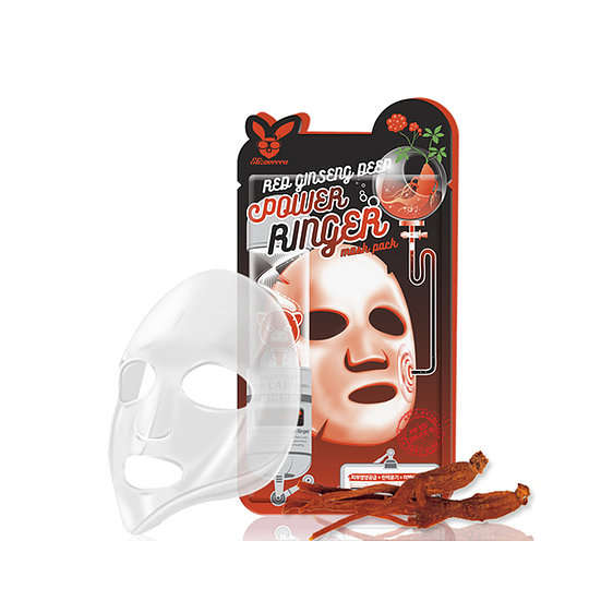 Elizavecca тканевая маска для лица с женьшенем 