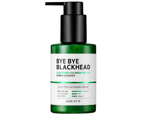 SOME BY MI Очищающая Маска-Пенка Bye Bye Blackhead 30 Days Miracle Green TeaTox Bubble Cleanser, 120 мл 