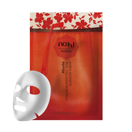 NO:HJ омолаживающая маска с коллагеном и пептидами Aesthetic Real Collagen Mask Pack Peptide 