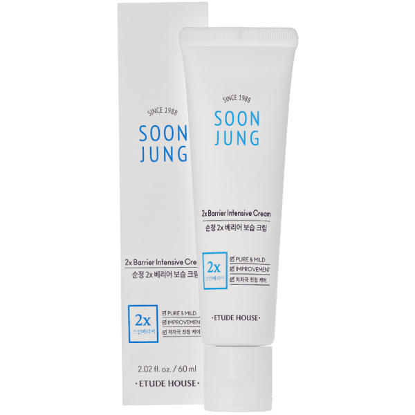 ETUDE HOUSE SoonJung 2x Barrier Intensive Cream Крем для чувствительной кожи, 60 мл 