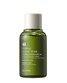 BLITHE Успокаивающая сплэш-маска для проблемной кожи Patting Splash Mask Soothing & Healing Green Tea, 70 мл