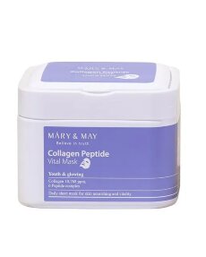 Mary&May Набор тканевых масок c пептидами Collagen Peptide Vital Mask, 30 шт