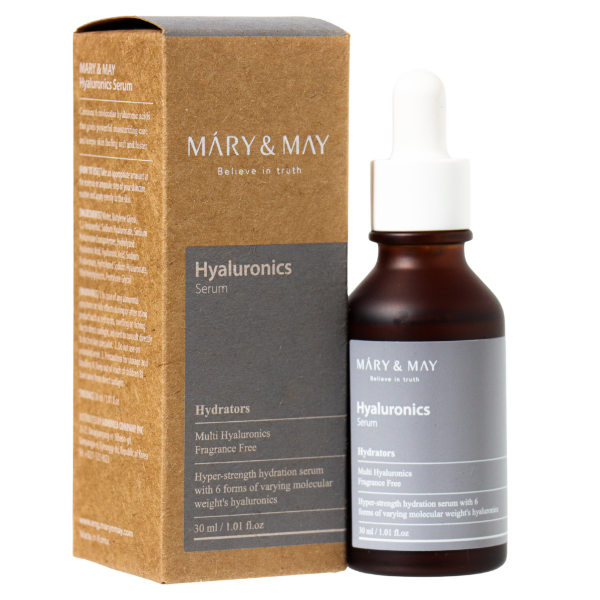 MARY&MAY Сыворотка с гиалуроновой кислотой HYALURONICS SERUM, 30 мл. 