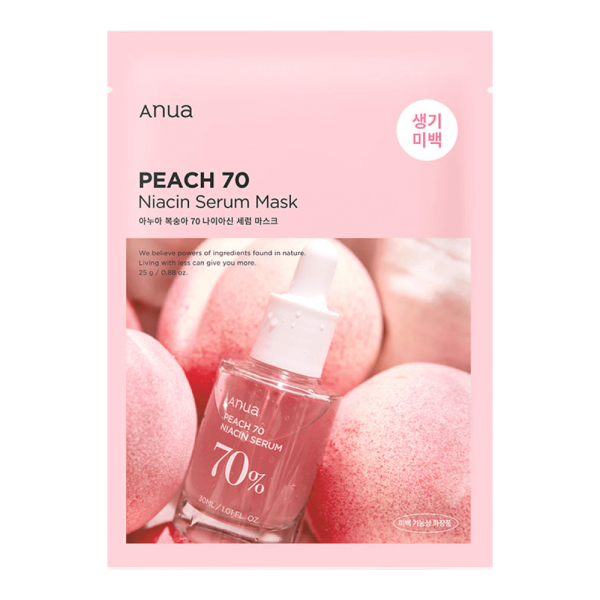 ANUA Peach 70 Niacin Serum Mask Маска тканевая с персиком  