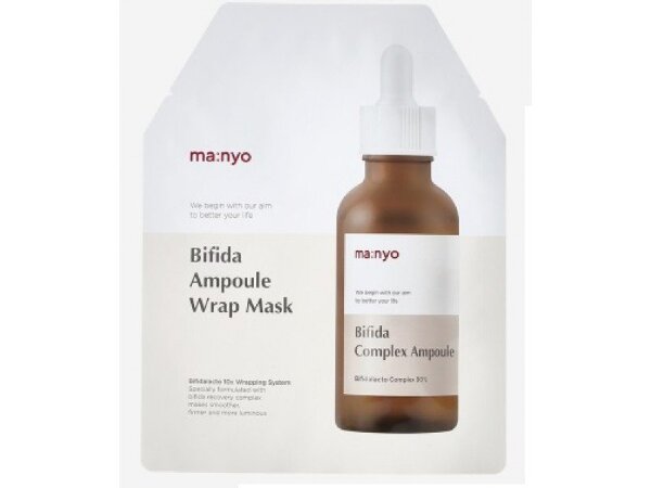 Manyo BIFIDALACTO WRAP MASK -  Гидрогелевая маска для лица с бифидо и лактобактериями 