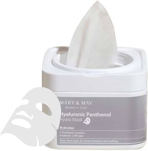 Mary&May Набор тканевых масок c пантенолом Hyaluronic Panthenol Hydra Mask, 30 шт 