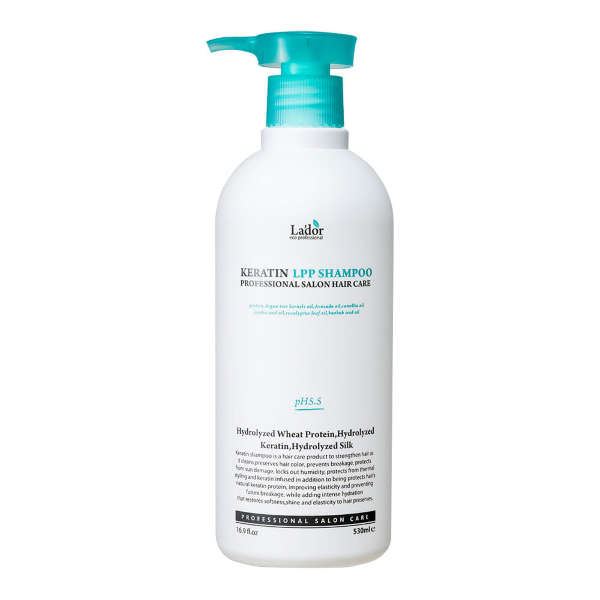 LADOR Шампунь для волос кератиновый Keratin LPP Shampoo New, 530 мл 
