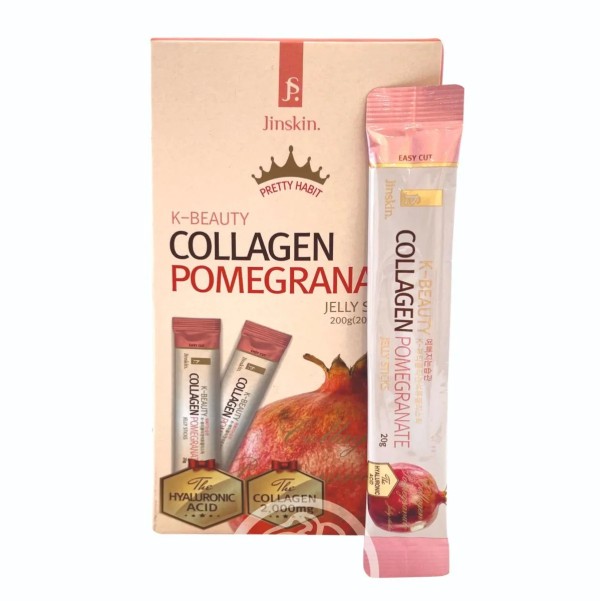Jinskin Коллагеновое желе с гранатом Collagen Pomegranate Jelly Sticks 