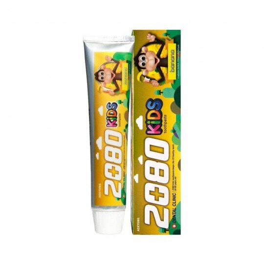 DENTAL CLINIC 2080 Зубная паста детская Банановый вкус, 80 гр 