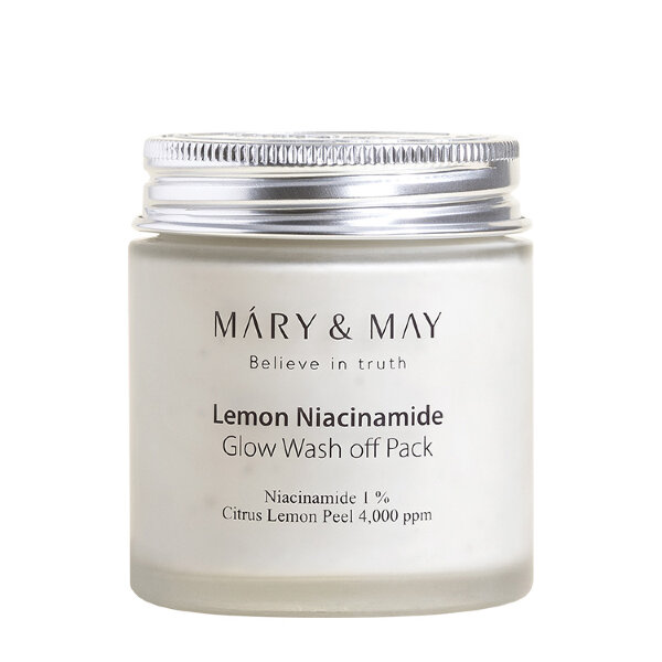 Mary&May Маска глиняная для лица c лимоном и ниацинамидом Lemon Niacinamide Glow Wash Off Pack, 125 гр 