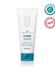 Be The Skin Пенка для умывания кремовая для контроля жирности кожи и борьбы с чёрными точками BHA+ PORE ZERO Cleansing Foam, 150 мл