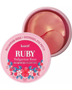 KOELF Ruby & Bulgarian Rose Hydro Gel Eye Patch Патчи для век с болгарской розой