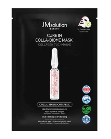  JMsolution Подтягивающая тканевая маска с коллагеном Europe Cure In Colla-Biome Mask, 1 шт